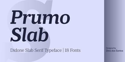 Prumo Slab Font Poster 1